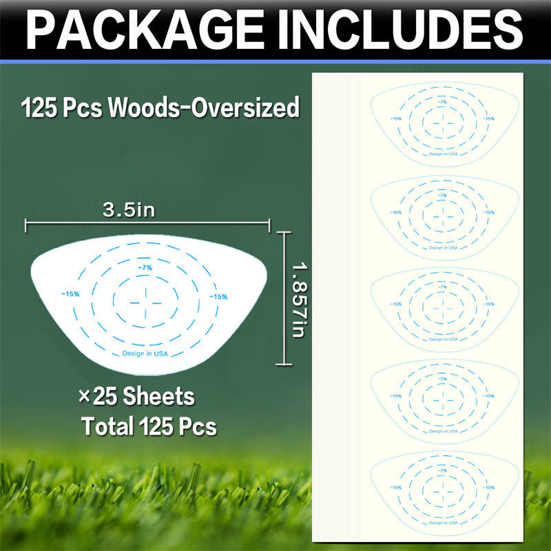 Étiquettes autocollantes pour l'entraînement au swing des clubs de golf