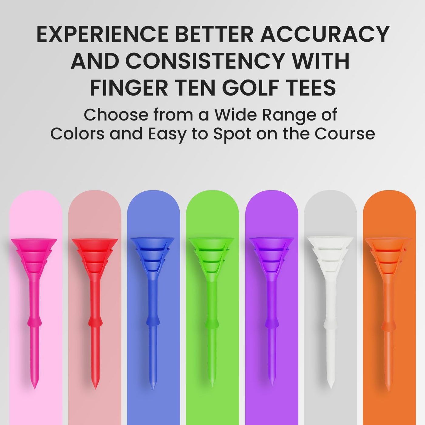 50/100 Pack Golf Tees Unbreakable Plastic 3 1/4