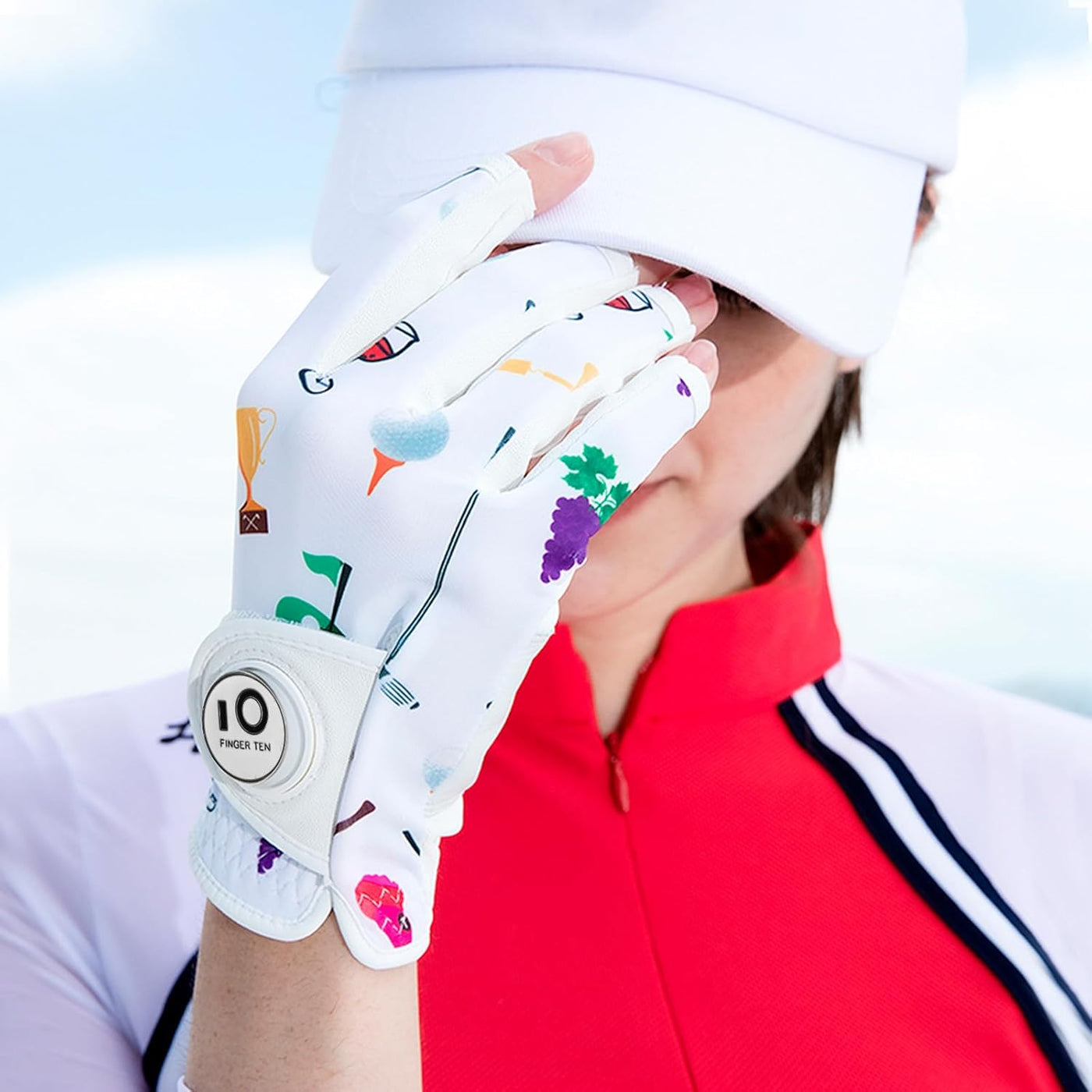 Golf Gloves Women Golf Party Half Finger 1 Pack