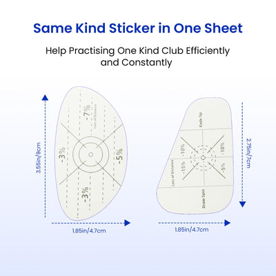 Golf Impact Tape Stickers for Driver Woods Irons Putters Self-Teaching Training Aid