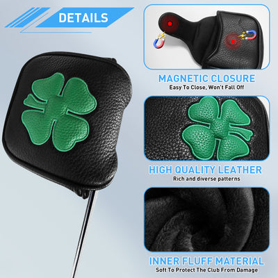 Putter Covers PU Leather Magnetic Closure