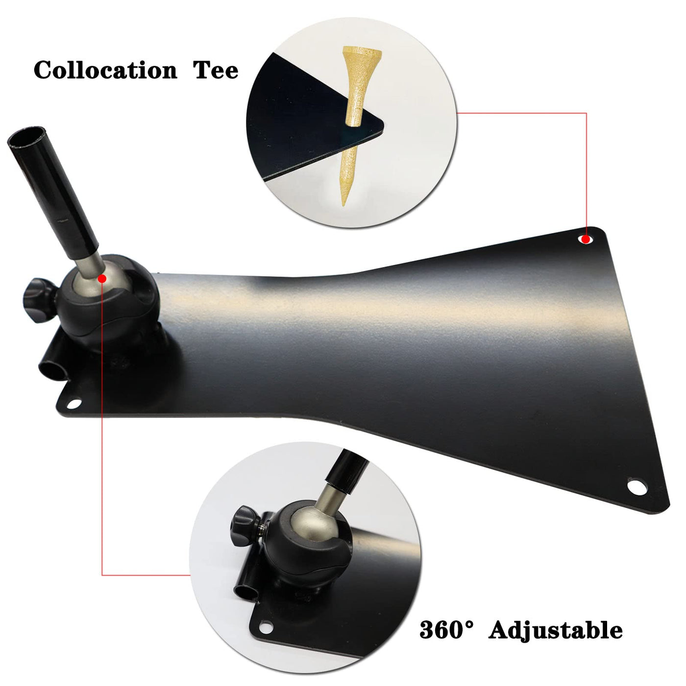 FINGER TEN Golf Alignment Stick Holder Swing Practice Plate Plane Trainer Training Aid Alignment Stick Base