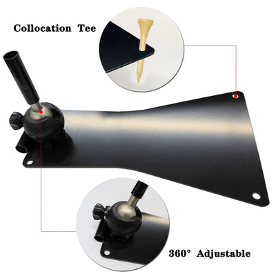 FINGER TEN Golf Alignment Stick Holder Swing Practice Plate Plane Trainer Training Aid Alignment Stick Base