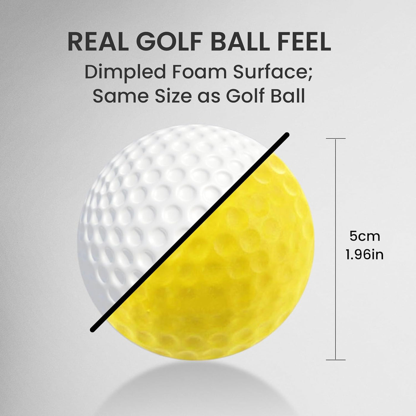 Golf Practice Balls More Weight Real Ball 12/24 Pack