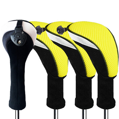 Golf Club Head Covers Woods Hybrids 4 Pack