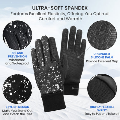 Winter Golf Gloves Men Windproof Waterproof 1 Pair Dot