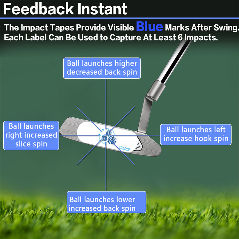 Golf Club Impact Tape Labels Stickers For Swing Practice