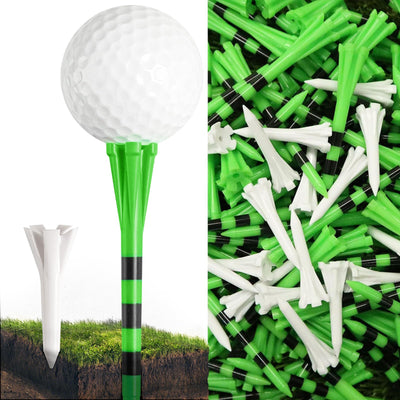 Golf Tees Plastic 80 Driver with 20 Iron Mixed 100 Pack