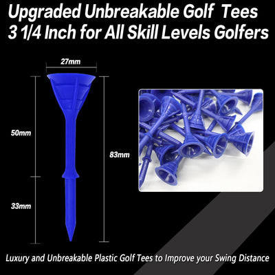 60 Pack Cup Tees 3 1/4 Unbreakable