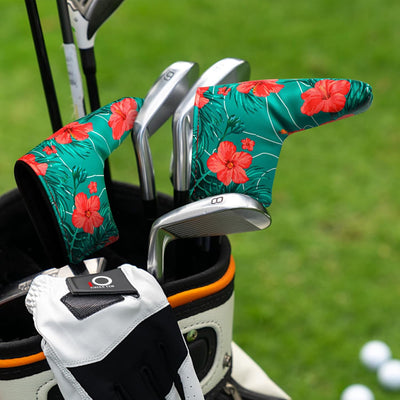 Housses de protection imperméables pour putter de golf Vert Rouge s'adaptent à la plupart des putters à lame 