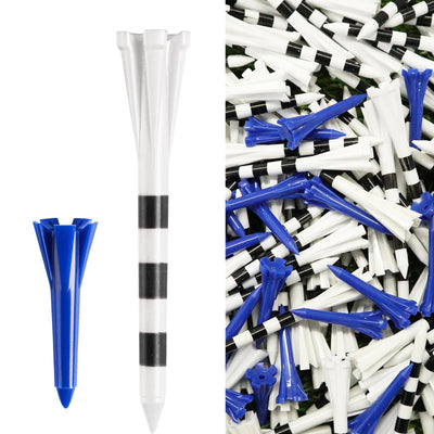 Golf Tees Plastic 80 Driver with 20 Iron Mixed 100 Pack