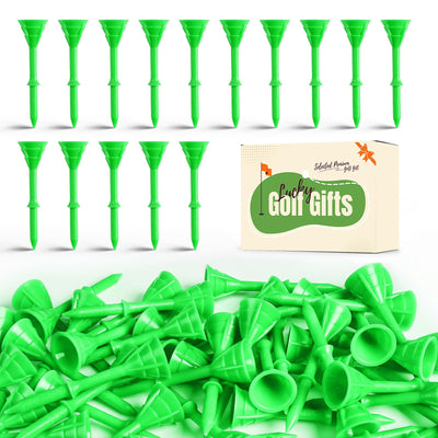50/100 Pack Golf Tees Unbreakable Plastic 3 1/4