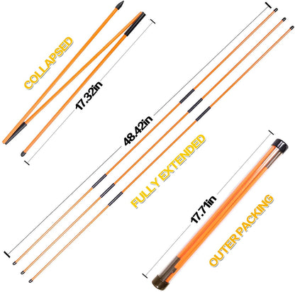 2/3 Pcs Golf Alignment Sticks Foldable Rods
