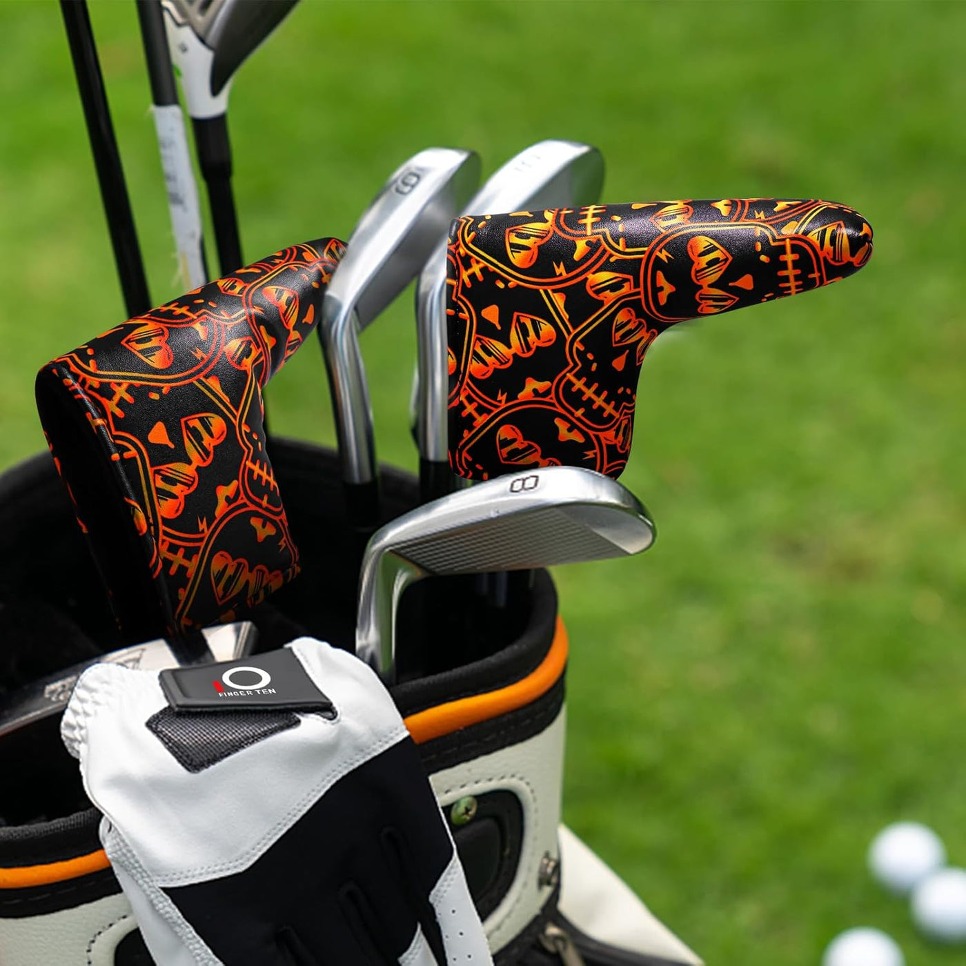 Golf Putter Covers Black Golden Fit Most Blade Putters