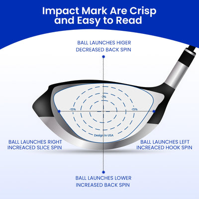Golf Club Impact Tape Labels Stickers For Swing Practice