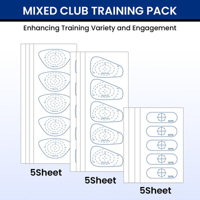 Golf Impact Tape Stickers for Driver Woods Irons Putters Self-Teaching Training Aid