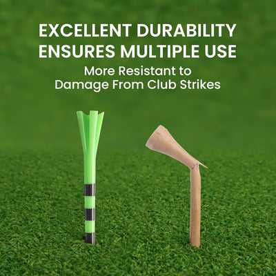 Golf Tees Plastic 60 Driving Range Tees 2 3/4 3 1/4 Inch and 40 More Short Tees 1 1/2 Inch with Golf Tee Bag Pouch