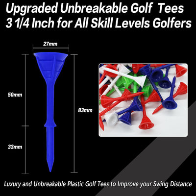 60 Pack Cup Tees 3 1/4 Unbreakable