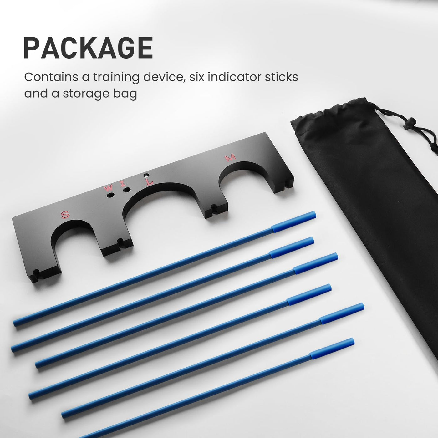 Golf Training Aid Gate Pro 2.0 with 6 Pcs Alignment Sticks