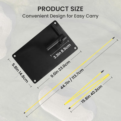 Golf Alignment Stick Holder with Alignment Stick