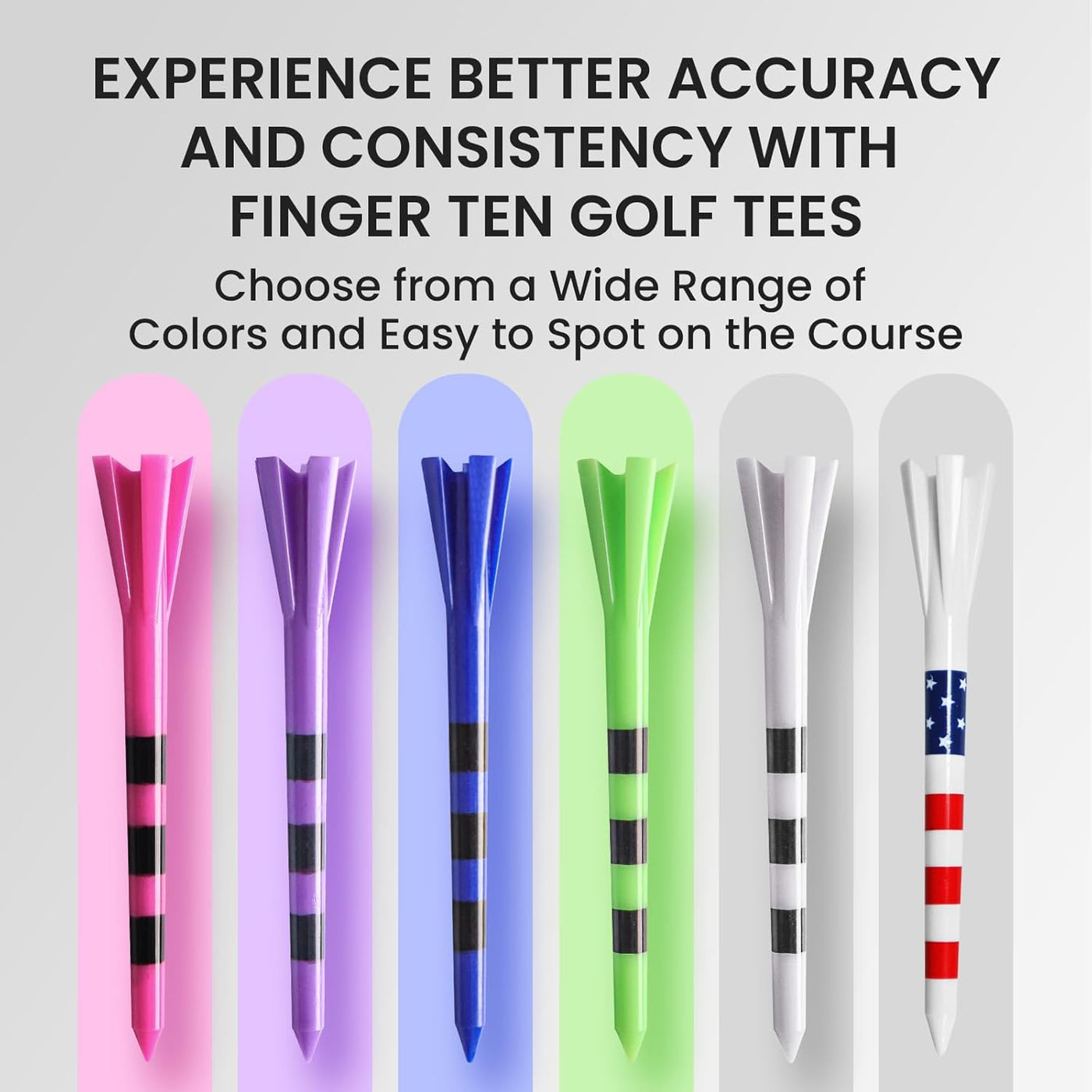 Golf Tees Plastic 30 Driver Tees 3 1/4 with 30 Castle Tees 1 1/2 Inch More Short Tees