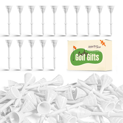 50/100 Pack Golf Tees Unbreakable Plastic 3 1/4