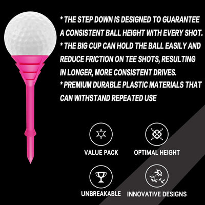 60 Pack Cup Tees 3 1/4 Unbreakable