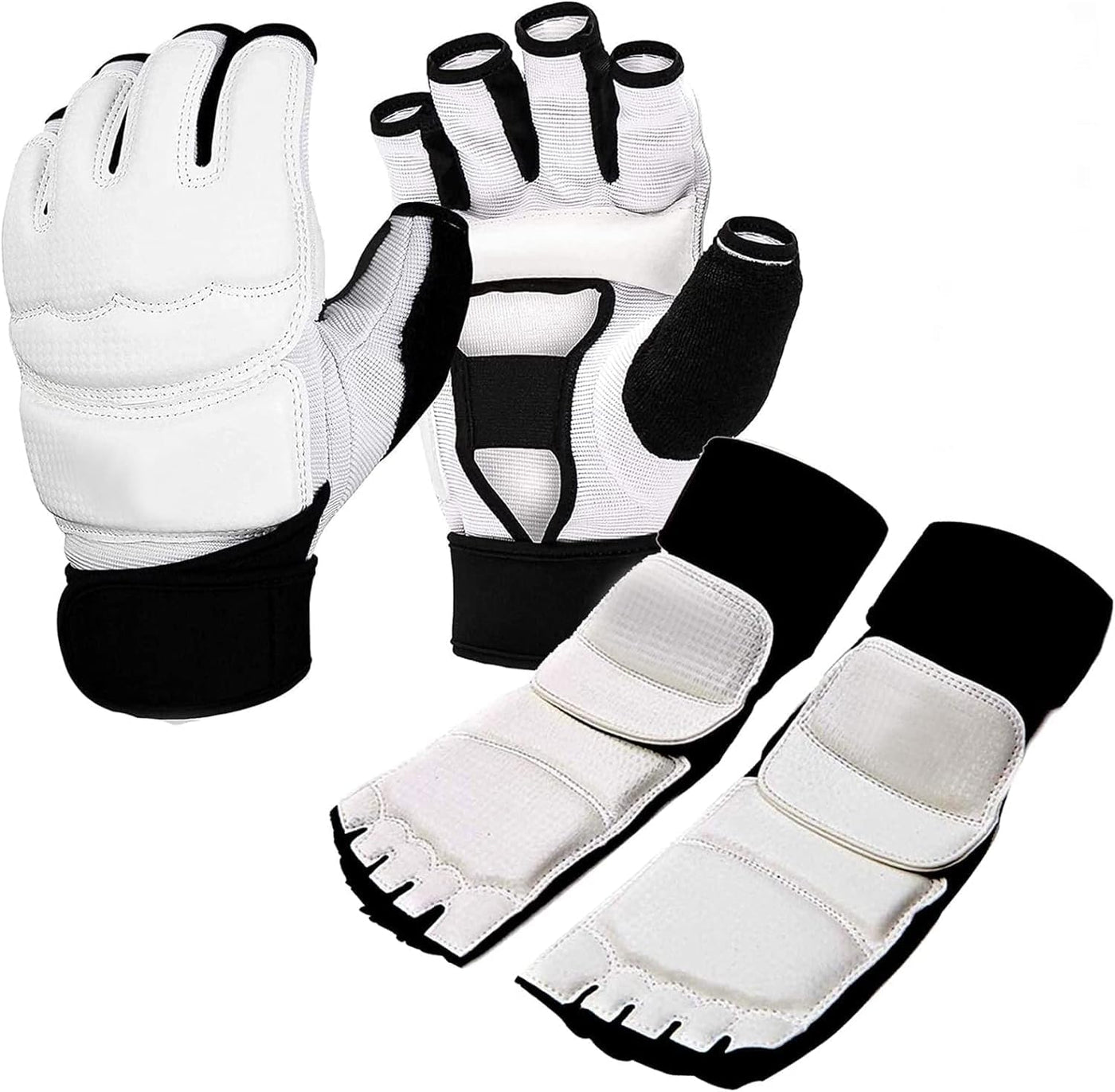 Taekwondo Sparring Gear Gloves and Foot Protectors