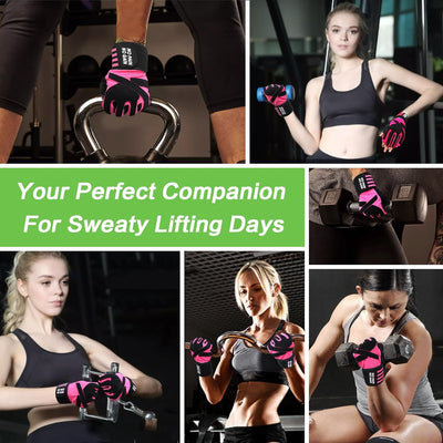 Ladies Weight Lifting Gloves Gym Workout with Wrist Support