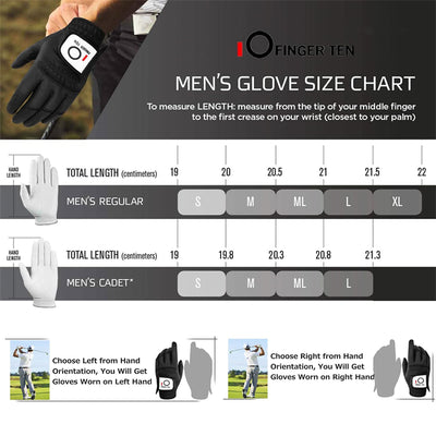 All Weather Grip 3 Pack Golf Gloves Men