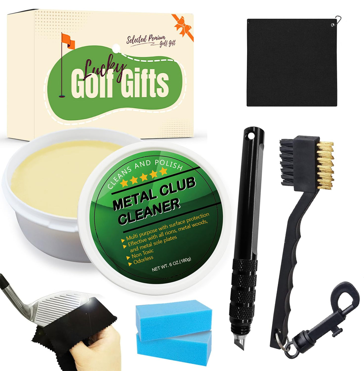 Golf Club Cleaning Cream Kit Golf Club Care Polish