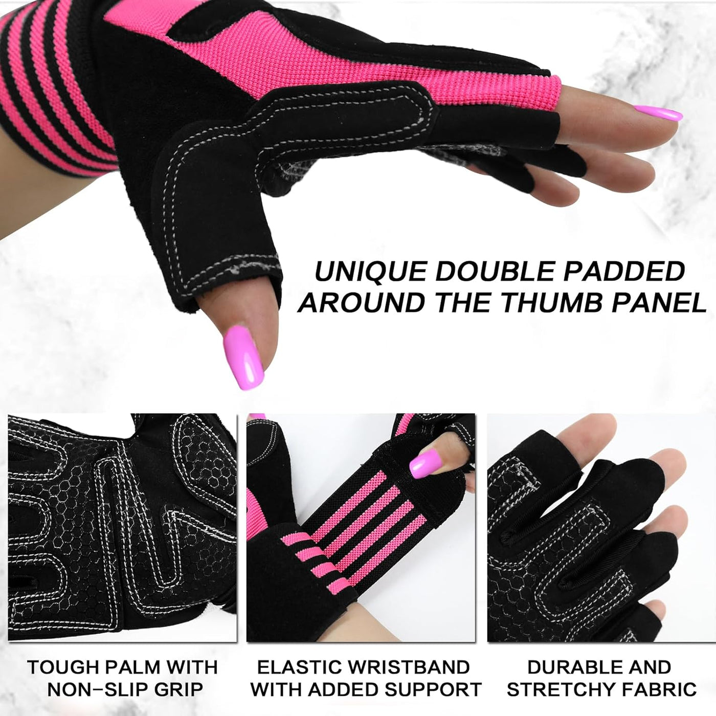 Ladies Weight Lifting Gloves Gym Workout with Wrist Support