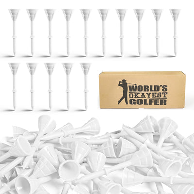 50/100 Pack Golf Tees Unbreakable Plastic 3 1/4
