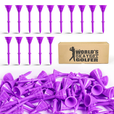 50/100 Pack Golf Tees Unbreakable Plastic 3 1/4