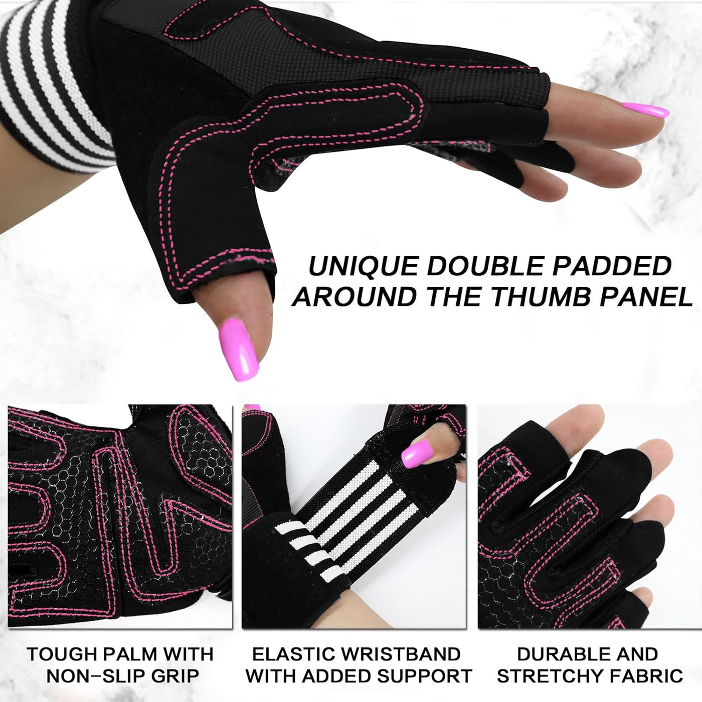 Ladies Weight Lifting Gym Gloves 1 Pair