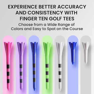 Golf-Tees aus Kunststoff, 60 Driving Range Tees 2 3/4 3 1/4 Zoll und 40 weitere kurze Tees 1 1/2 Zoll mit Golf-Tee-Tasche 