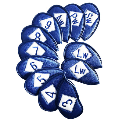 Golf Iron Head Covers 12 Piece Set Universal Fit