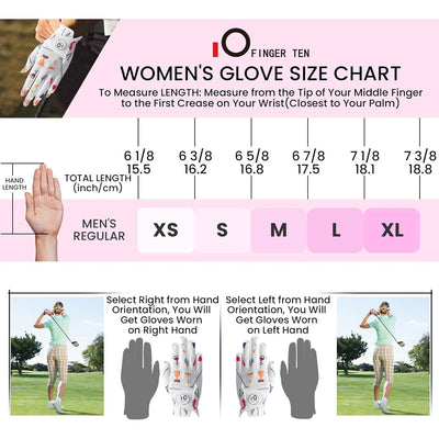 Golf Gloves Women Golf Party Half Finger 1 Pack