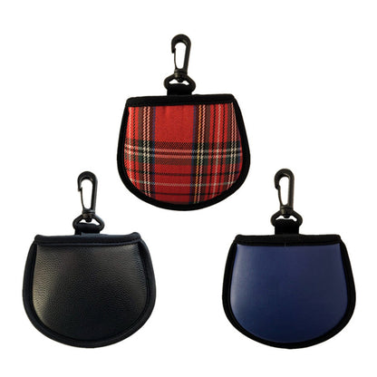 2 Pack Golf Ball Cleaner Pouch with Hanging Belt Clip