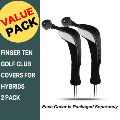 Golf Head Covers 2 Pack Fit All Wood Hybrid