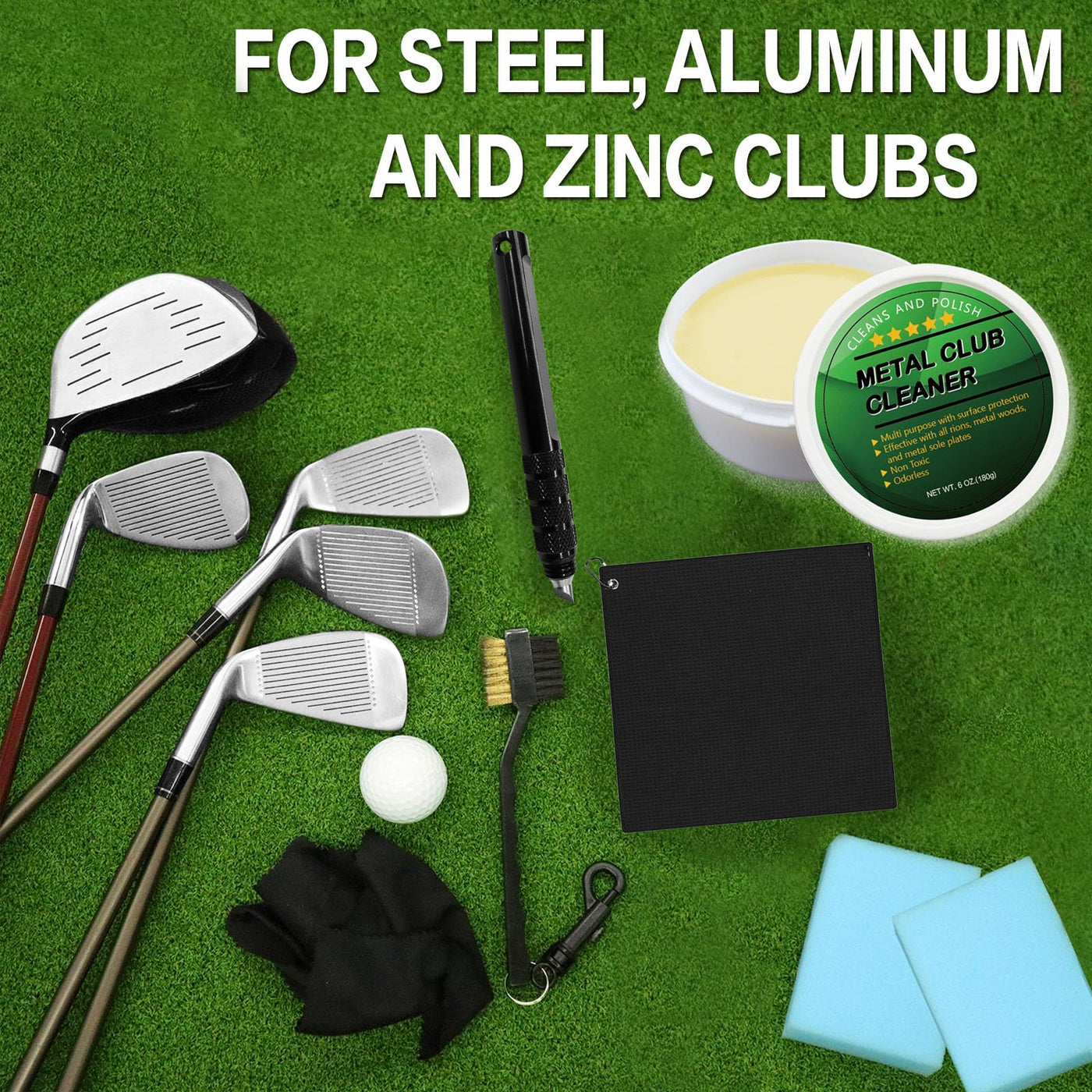 Golf Club Cleaning Cream Kit Golf Club Care Polish