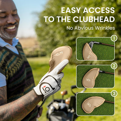 Golf Iron Head Covers 12 Piece Set Universal Fit