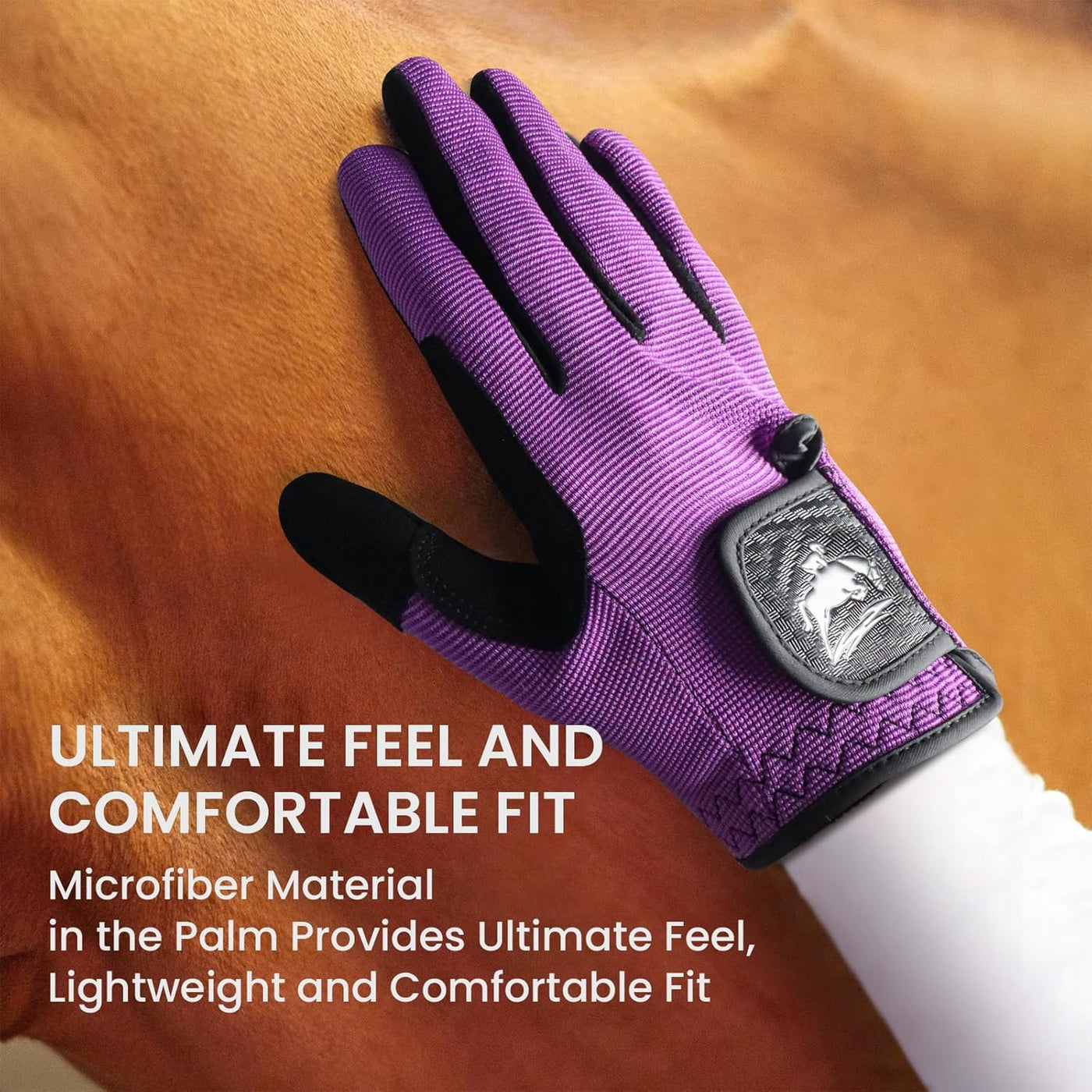 Women's Horse Riding Gloves Equestrian 1 Pair