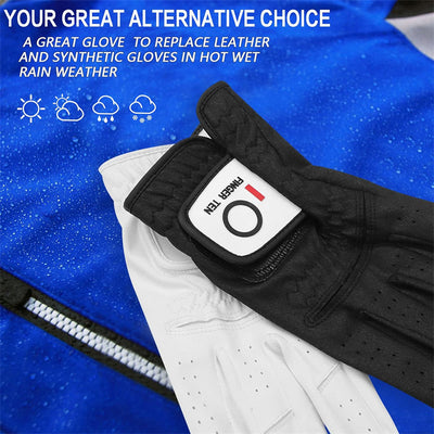 Lot de 3 gants de golf All Weather Grip pour homme