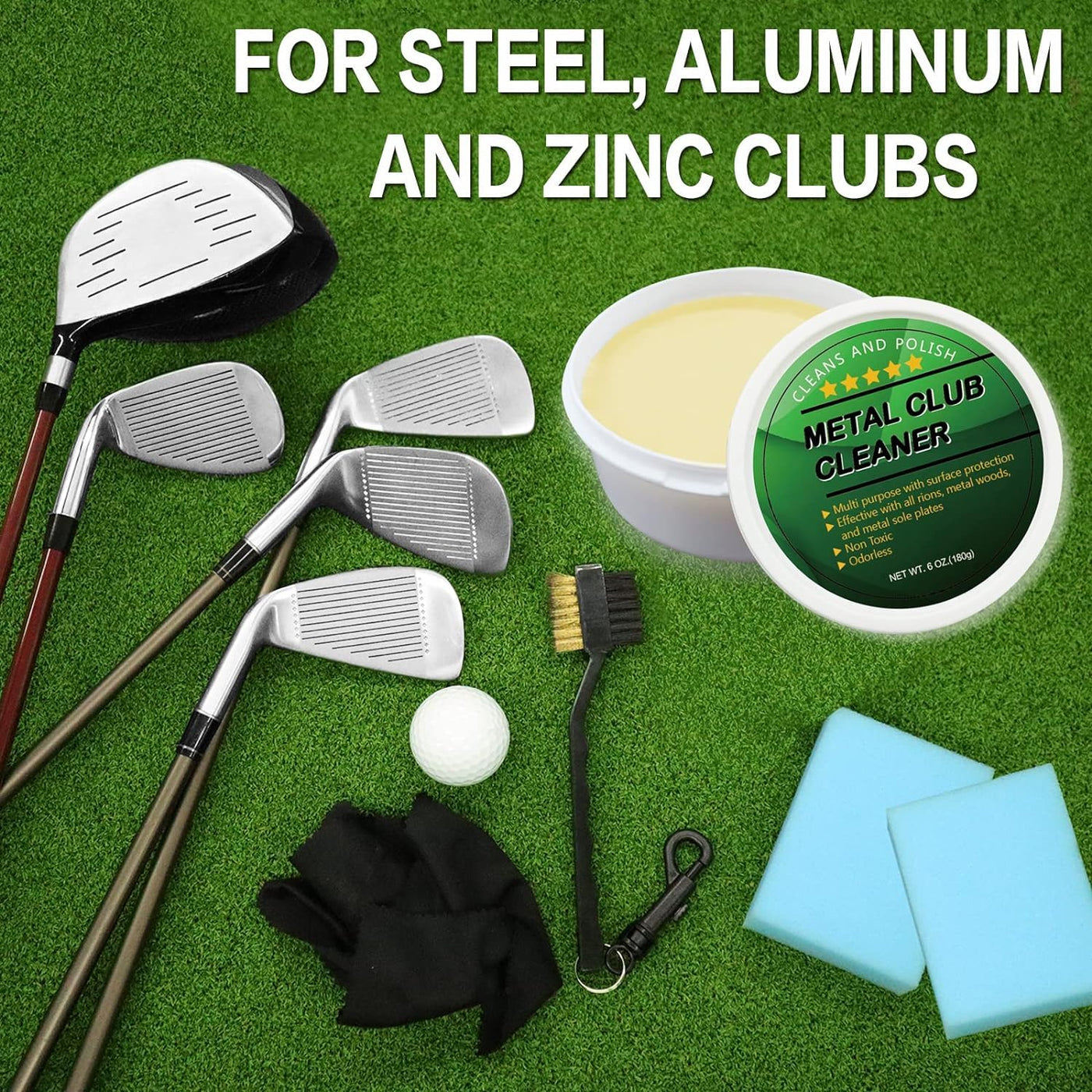 Golf Club Cleaning Cream Kit Golf Club Care Polish