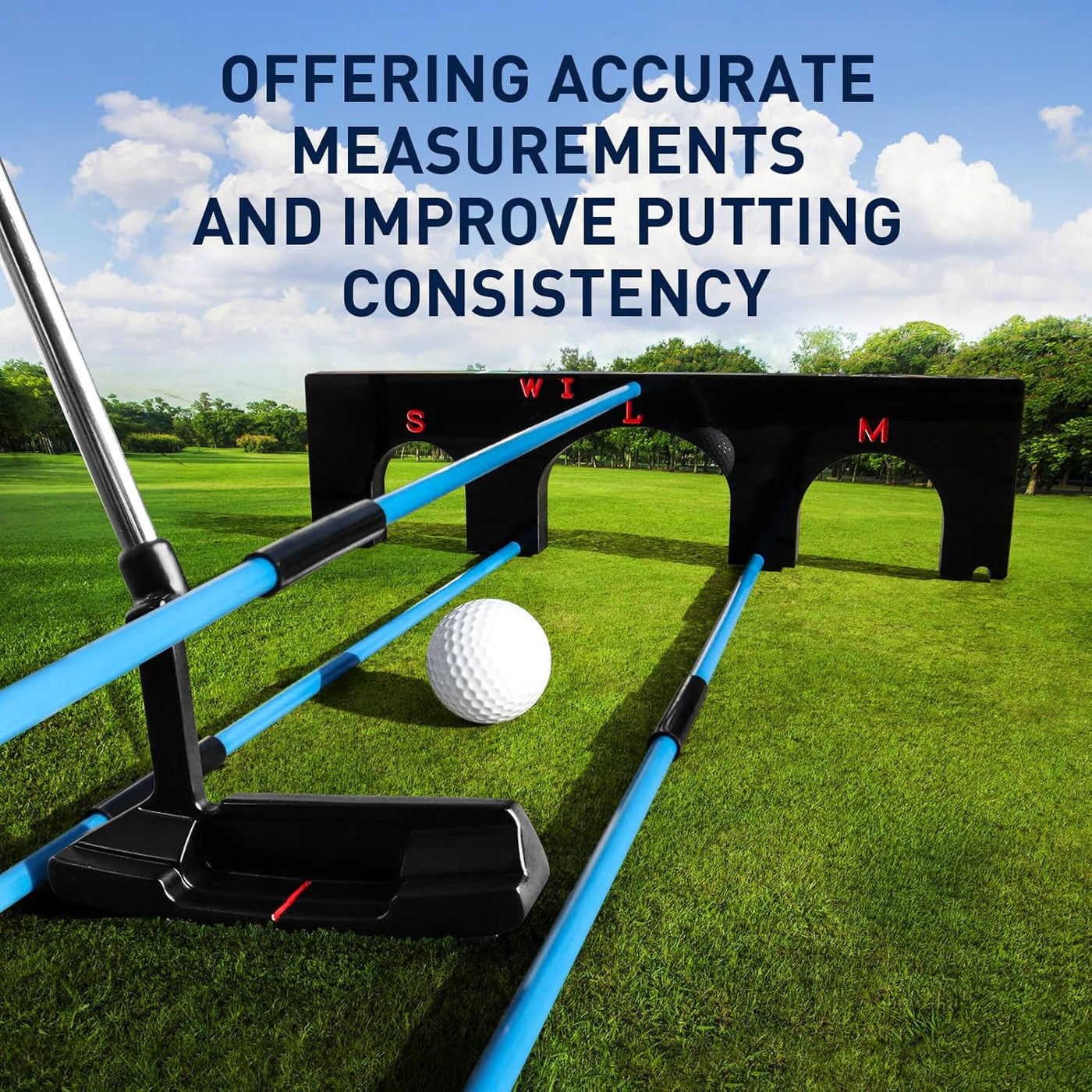 Golf Training Aid Gate with 6 Alignment Sticks and 5 Different Swing Plane Angles Professional Portable Light Weight