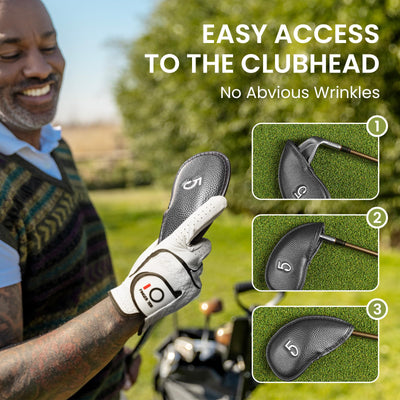 Golf Iron Head Covers 12 Piece Set Universal Fit