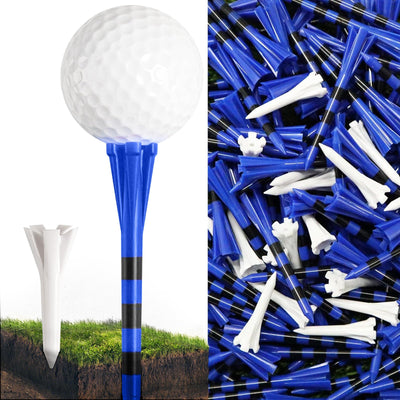 Golf Tees Plastic 80 Driver with 20 Iron Mixed 100 Pack