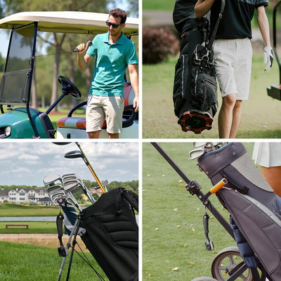 Golf Club Brush Groove Cleaner with Magnetic Carabiner