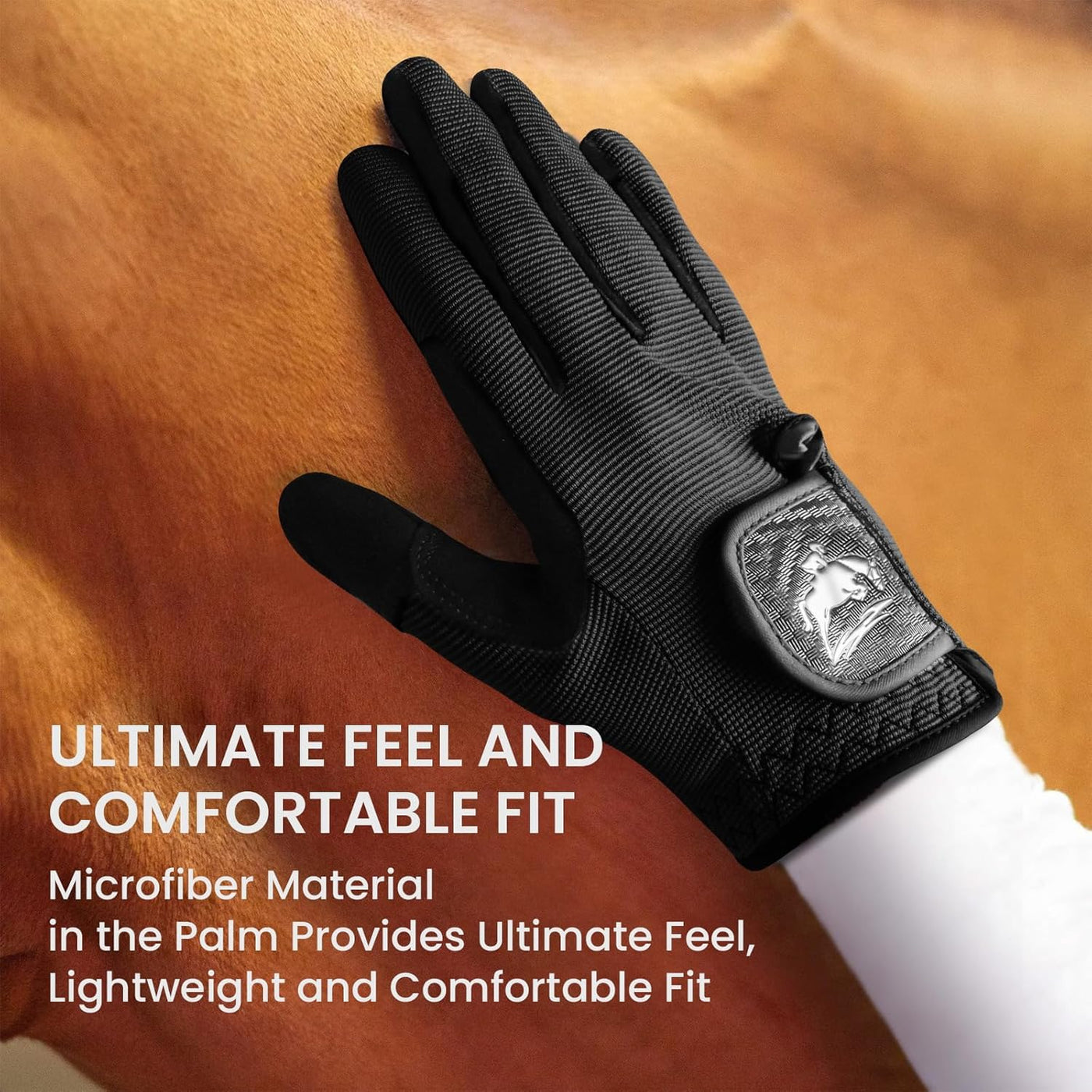 Women's Horse Riding Gloves Equestrian 1 Pair